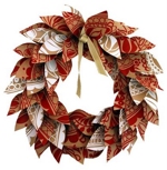 the red thread Paper Leaves Wreath